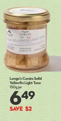 Longo's Curato Solid Yellowfin Light Tuna offer