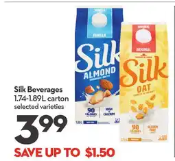 Longo's Silk Beverages offer