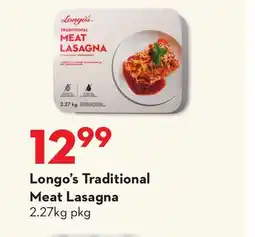 Longo's Traditional Meat Lasagna offer