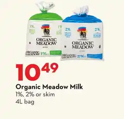 Longo's Organic Meadow Milk offer