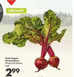 Longo's Fresh Organic Bunched Beets offer