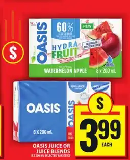 Food Basics OASIS JUICE OR JUICE BLENDS offer