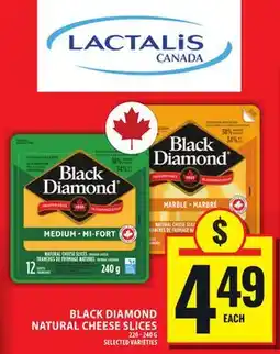 Food Basics BLACK DIAMOND NATURAL CHEESE SLICES offer