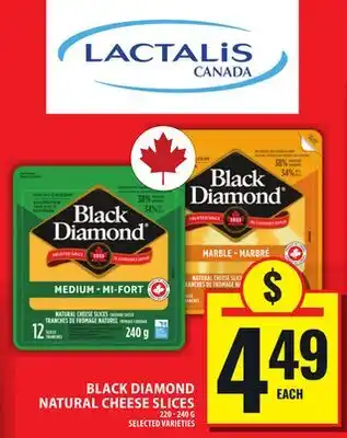 Food Basics BLACK DIAMOND NATURAL CHEESE SLICES offer