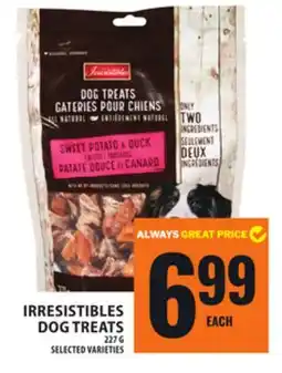 Food Basics IRRESISTIBLES DOG TREATS offer