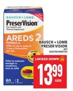 Food Basics BAUSCH + LOMB PRESER VISION offer