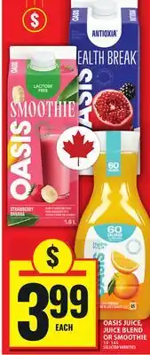 Food Basics OASIS JUICE, JUICE BLEND OR SMOOTHIE offer