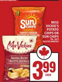Food Basics MISS VICKIE'S POTATO CHIPS OR SUN CHIPS offer