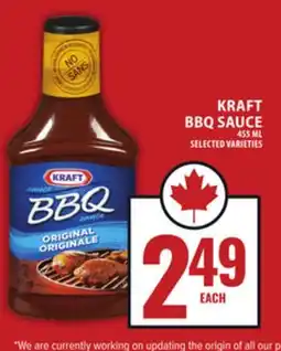 Food Basics KRAFT BBQ SAUCE offer