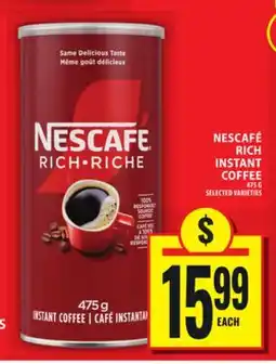 Food Basics NESCAFÉ RICH INSTANT COFFEE offer