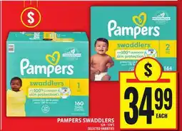 Food Basics PAMPERS SWADDLERS offer
