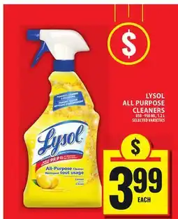 Food Basics LYSOL ALL PURPOSE CLEANERS offer