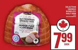 Food Basics SELECTION SMOKED BONELESS HALF HAM offer