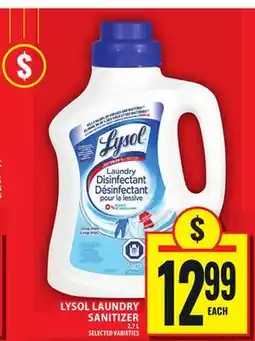 Food Basics LYSOL LAUNDRY SANITIZER offer
