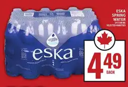 Food Basics ESKA SPRING WATER offer