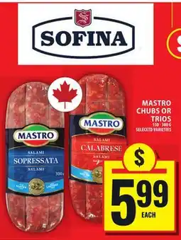 Food Basics MASTRO CHUBS OR TRIOS offer