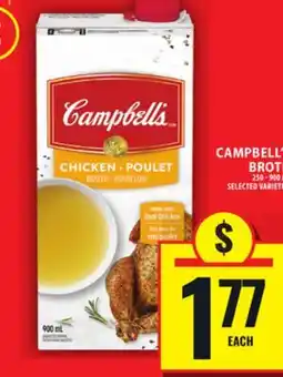 Food Basics CAMPBELL'S BROTH offer