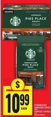 Food Basics STARBUCKS GROUND COFFEE OR COFFEE CAPSULES offer