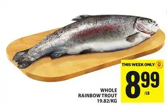Food Basics WHOLE RAINBOW TROUT offer