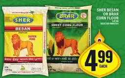 Food Basics SHER BESAN OR BRAR CORN FLOUR offer