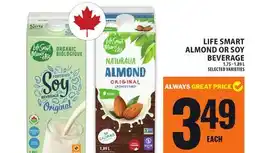 Food Basics LIFE SMART ALMOND OR SOY BEVERAGE offer