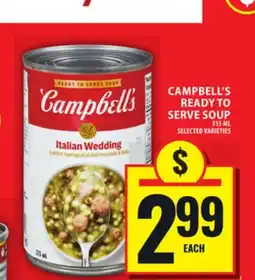 Food Basics CAMPBELL'S READY TO SERVE SOUP offer