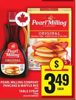 Food Basics PEARL MILLING COMPANY PANCAKE & WAFFLE MIX OR TABLE SYRUP offer