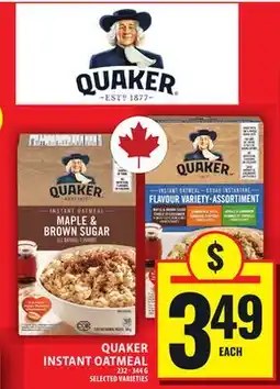 Food Basics QUAKER INSTANT OATMEAL offer
