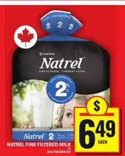 Food Basics NATREL FINE FILTERED MILK offer