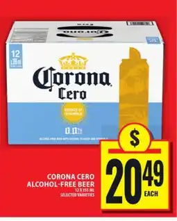 Food Basics CORONA CERO ALCOHOL-FREE BEER offer