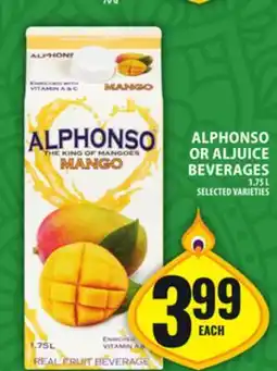 Food Basics ALPHONSO OR ALJUICE BEVERAGES offer