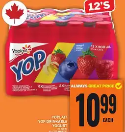 Food Basics YOPLAIT YOP DRINKABLE YOGURT offer