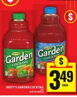 Food Basics MOTT'S GARDEN COCKTAIL offer