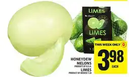 Food Basics HONEYDEW MELONS OR LIMES offer