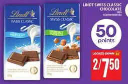 Food Basics LINDT SWISS CLASSIC CHOCOLATE offer