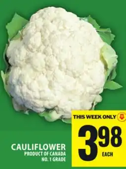 Food Basics CAULIFLOWER offer