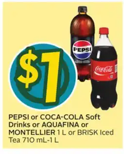 Sobeys Soft Drinks or AQUAFINA or MONTELLIER offer