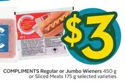 Sobeys Regular or Jumbo Wieners offer