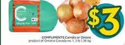 Sobeys Carrots or Onions offer