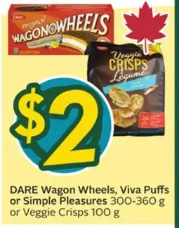 Sobeys Wagon Wheels, Viva Puffs or Simple Pleasures offer