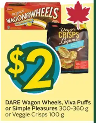 Sobeys Wagon Wheels, Viva Puffs or Simple Pleasures offer