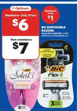 Real Canadian Superstore BIC DISPOSABLE RAZORS, 2-8' S offer