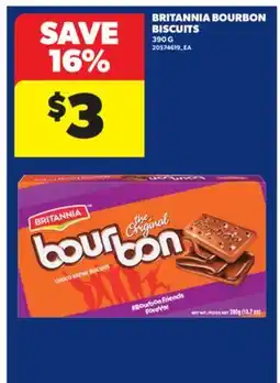 Real Canadian Superstore BRITANNIA BOURBON BISCUITS, 390 G offer
