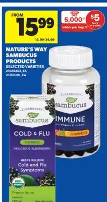 Real Canadian Superstore NATURE'S WAY SAMBUCUS PRODUCTS offer