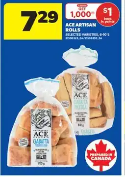 Real Canadian Superstore ACE ARTISAN ROLLS, 6-10' S offer