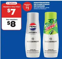 Real Canadian Superstore SODASTREAM PEPSI OR CLASSIC SYRUPS OR FLAVOURS, 440 MLS offer