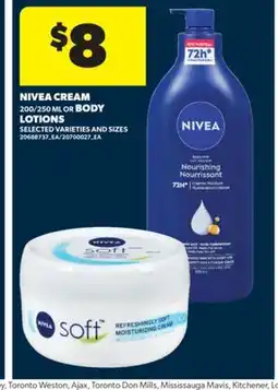 Real Canadian Superstore NIVEA CREAM 200/250 ML OR BODY LOTIONS offer