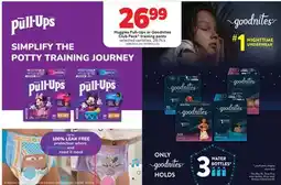 Real Canadian Superstore HUGGIES PULL-UPS OR GOODNITES CLUB PACK TRAINING PANTS, 28-74's offer