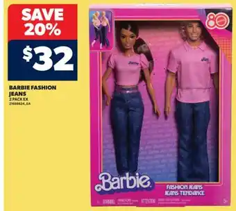 Real Canadian Superstore BARBIE FASHION JEANS, 2 PACK EX offer