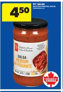 Real Canadian Superstore PC SALSA, 650 ML offer